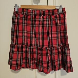 Crewcuts Red Plaid Skirt